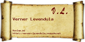 Verner Levendula névjegykártya